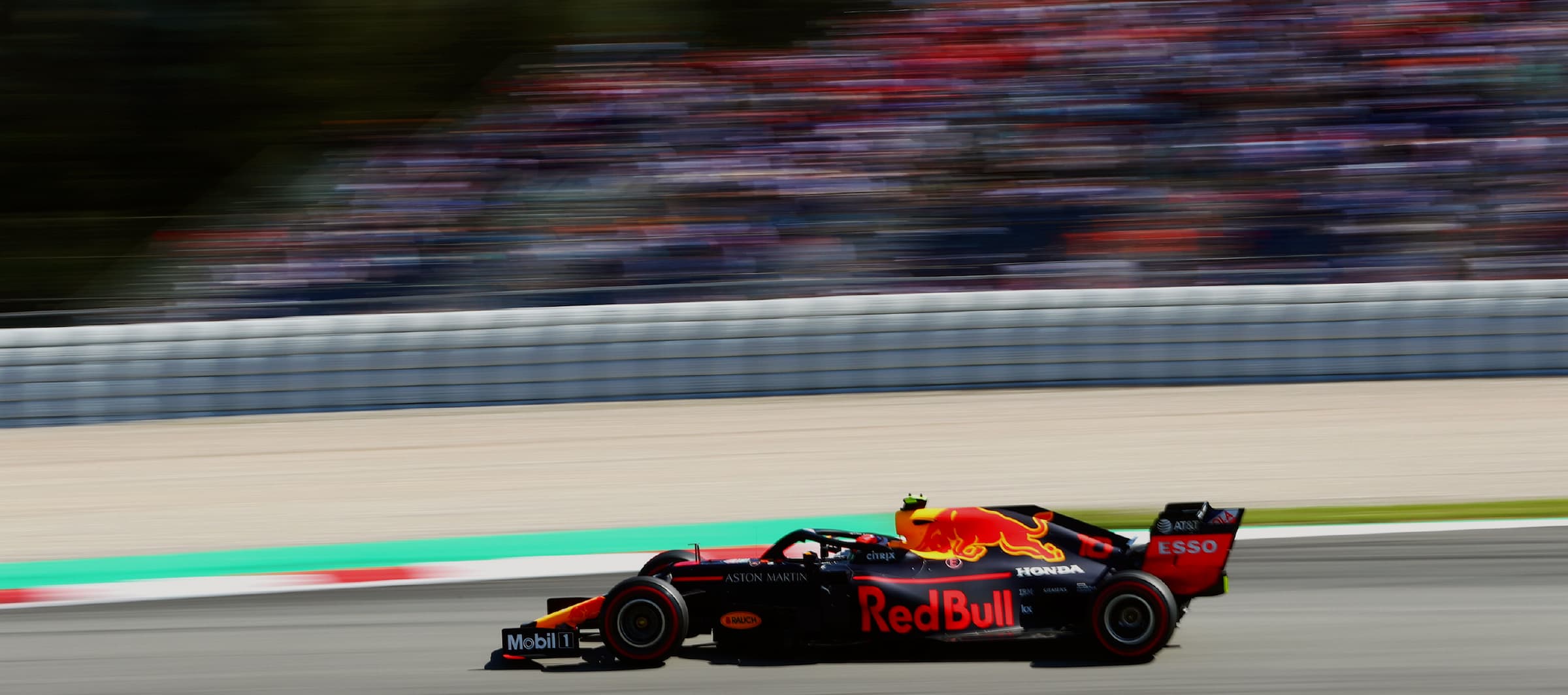Red Bull Formula One car on track